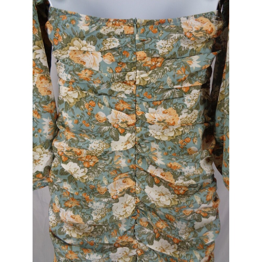 Hello Molly Floral Basque Country Mini Dress Small (4) Romantic Cottagecore New - Picture 15 of 16